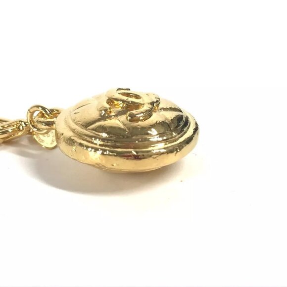 CHANEL Vintage chain CC CC Mark Bag Charm Matelasse Quilted Key Holder - Picture 5 of 12